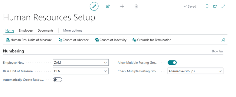 Brug alternative bogføringsgrupper til medarbejdere